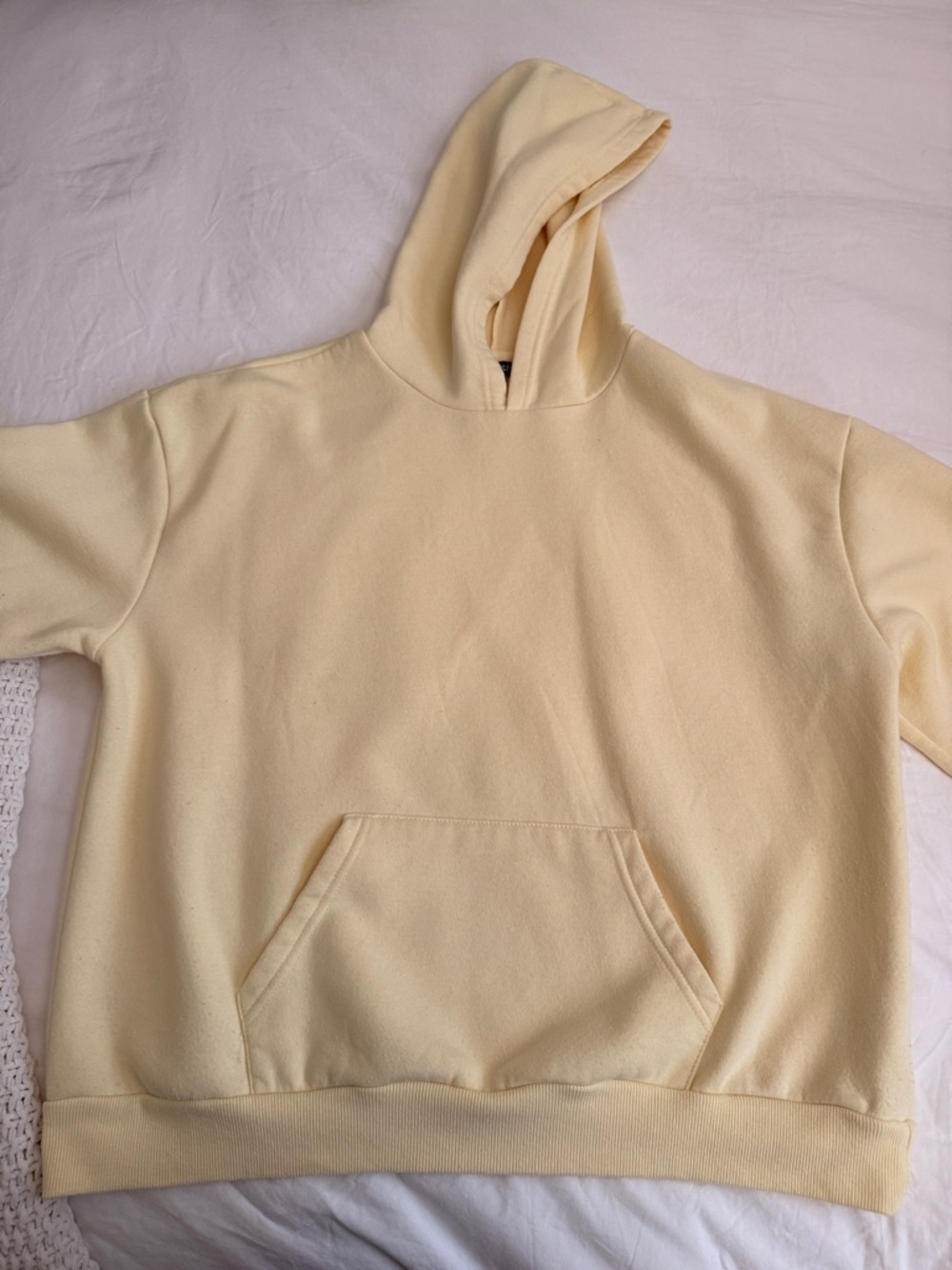 T.J.Maxx Pale Yellow Hoodie Sweatshirt